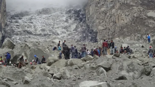 Landslide in Gilgit