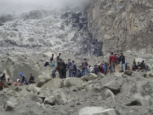 Landslide in Gilgit