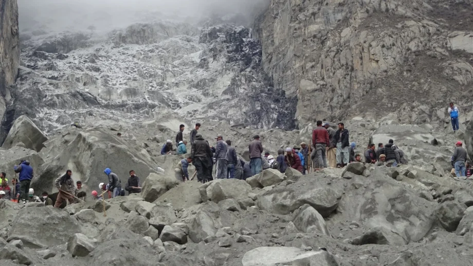 Landslide in Gilgit