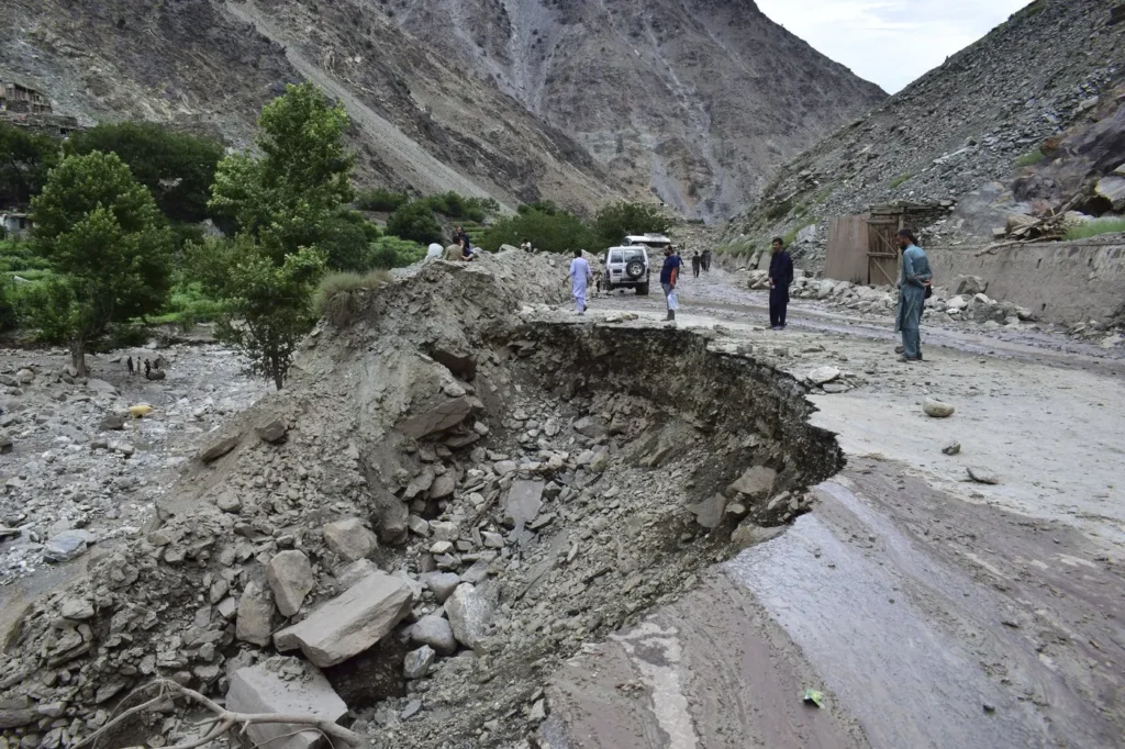 Landslide in Gilgit
